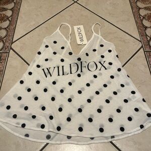 Wildfox Black Polka Dot Camisole NWT